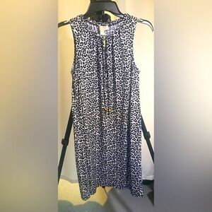DRESS/Michael Kors leopard print sleeveless dress size S like new